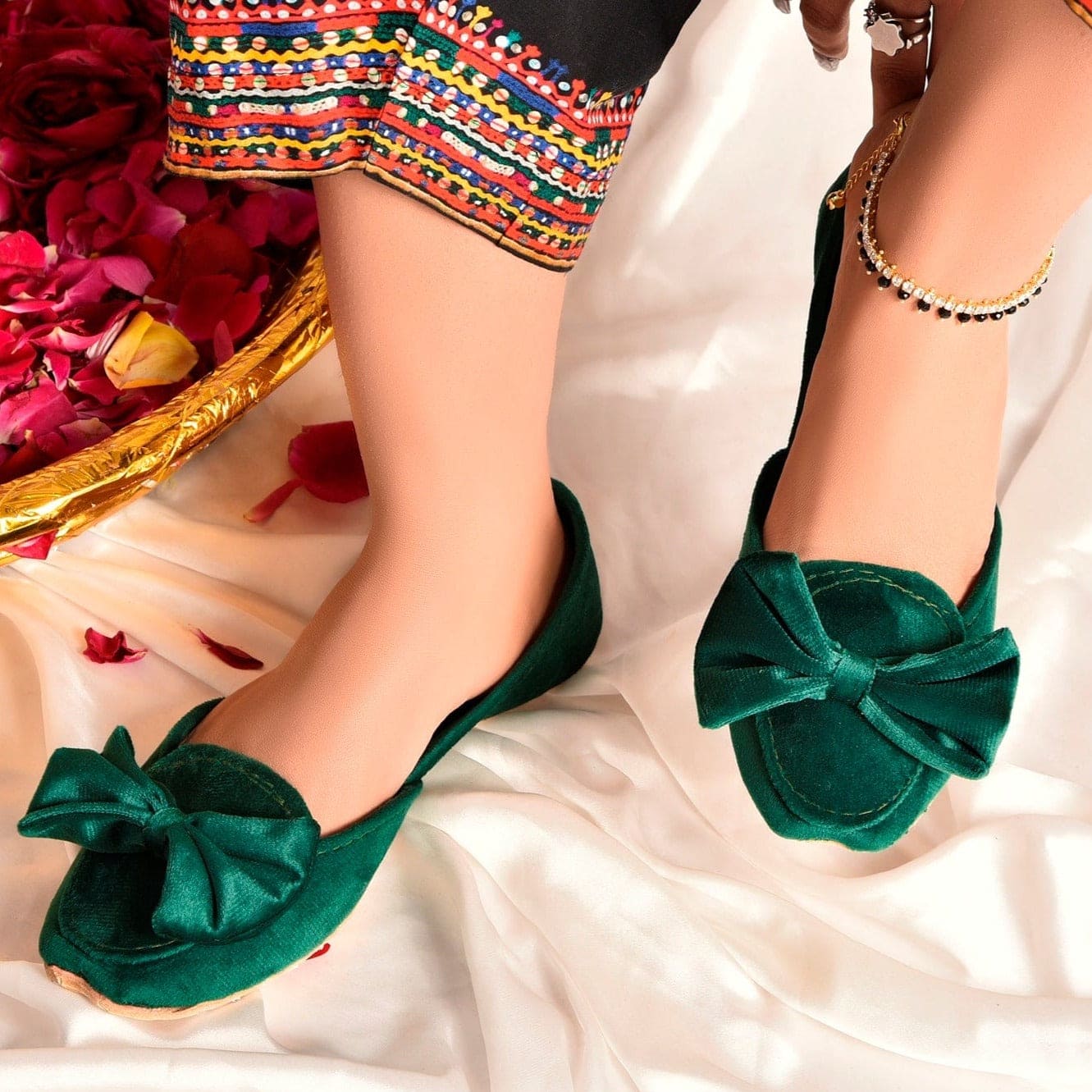Soften khussa (green) - (No Return/Exchange) - Image 3