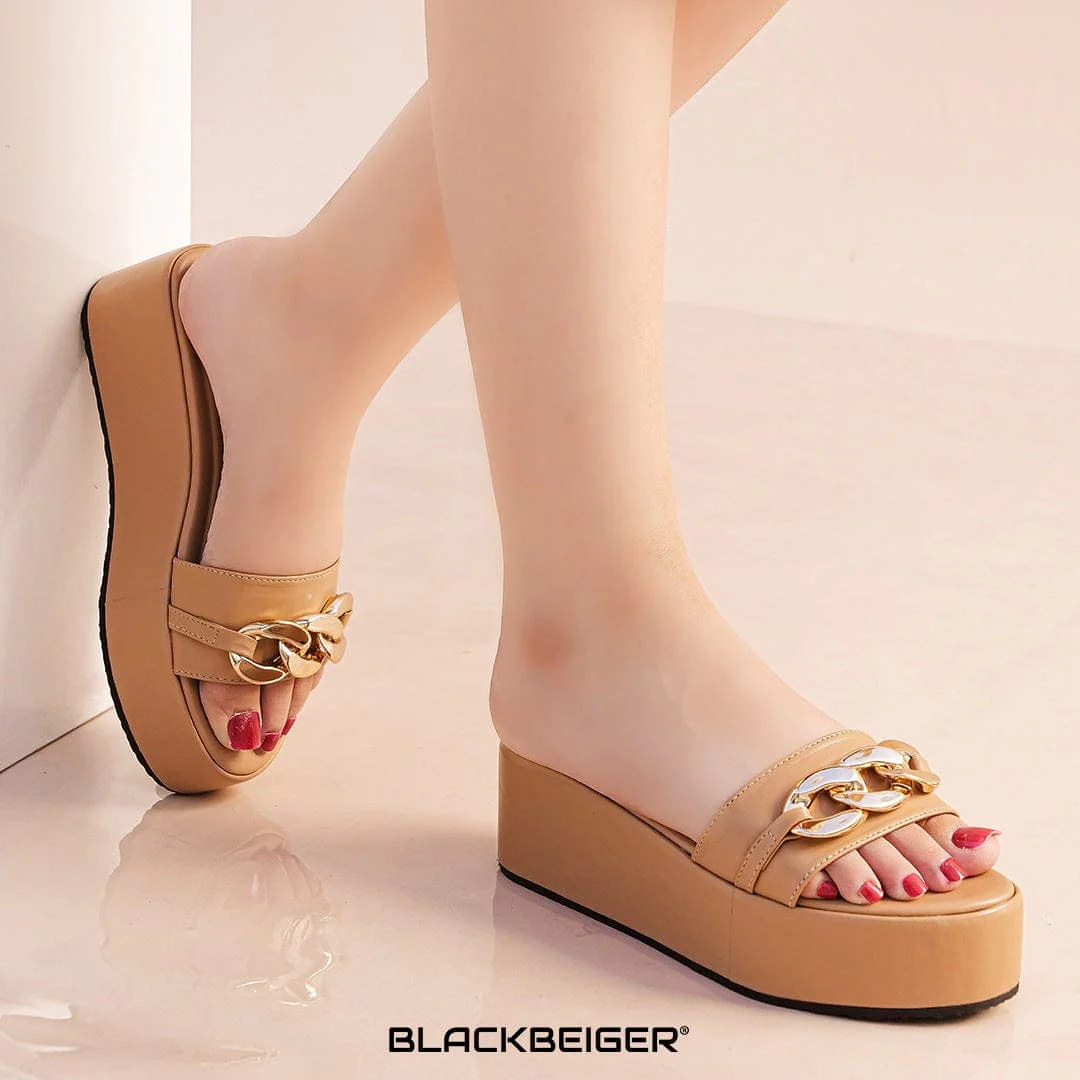 WEDGES - TAN - (No Return/Exchange) - Image 4